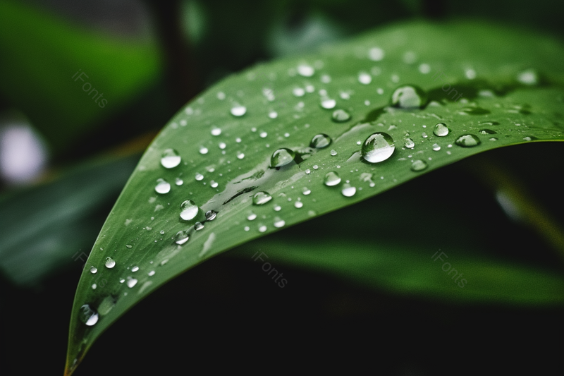 水滴叶子微距清新环境,高清,摄影图,摄影图片,图片大全,摄影图免费下载